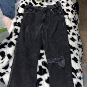 Abercrombie & Fitch the 90s straight ultra high rise size 10